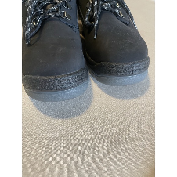 HYTEST Women's 7.5 Black Suede Knox Direct Attach Steel Toe Shoe Workwear - Picture 3 of 11